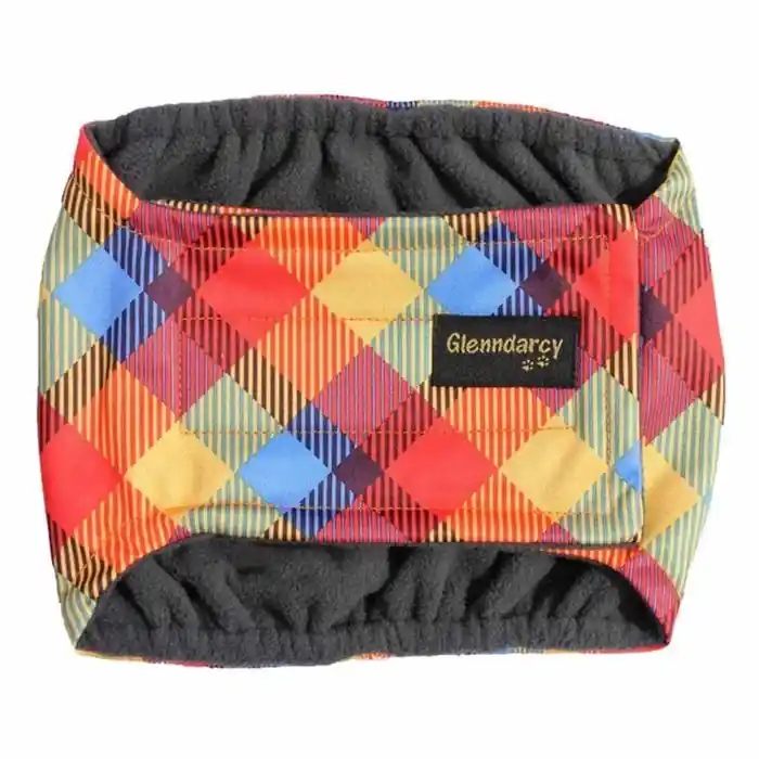 Hanhund Hygien Magbyxor Handgjord Design Rainbow MEDIUM LONG Lågt pris
